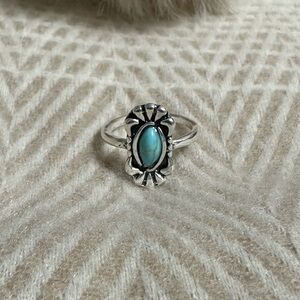 Turquoise silver ring
